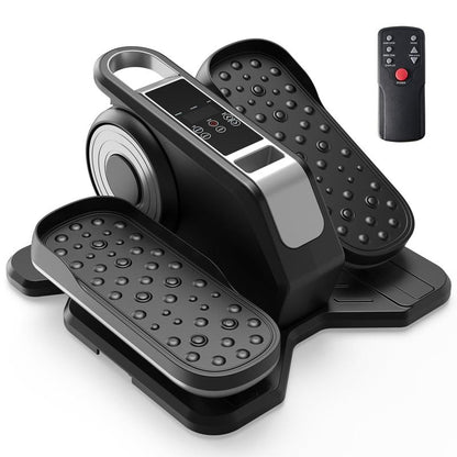 Under Desk Elliptical Machine, Electric Mini Pedal Exerciser with Remote Control & LCD Display, 12 Speed/12 Program Quiet Leg & Arm Trainer for Seniors at Home & Office