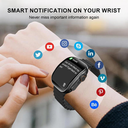 W&O 2.02'' Smart Watch with Wireless Calling Dialing 100+ Sport Modes, Fitness Tracker with Various APP Reminders Call Message Reminder Touch Screen Compatible with Iphone Android Wearable Smart Bracelet Digital Wristwatch Fall Gift