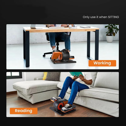 Under Desk Elliptical Machine, Electric Mini Pedal Exerciser with Remote Control & LCD Display, 12 Speed/12 Program Quiet Leg & Arm Trainer for Seniors at Home & Office