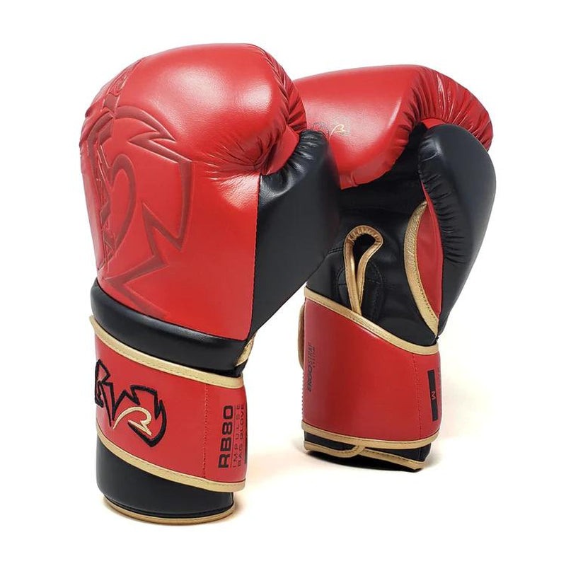 Rival RB80 Impulse Bag Gloves - Super Resistant Microfibre, High Density Foam Padding, Ergo Strap System Boxinggear Box Glove