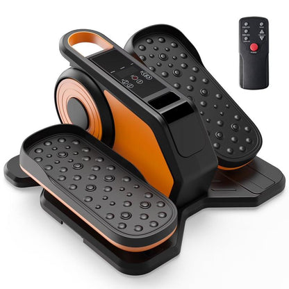 Under Desk Elliptical Machine, Electric Mini Pedal Exerciser with Remote Control & LCD Display, 12 Speed/12 Program Quiet Leg & Arm Trainer for Seniors at Home & Office