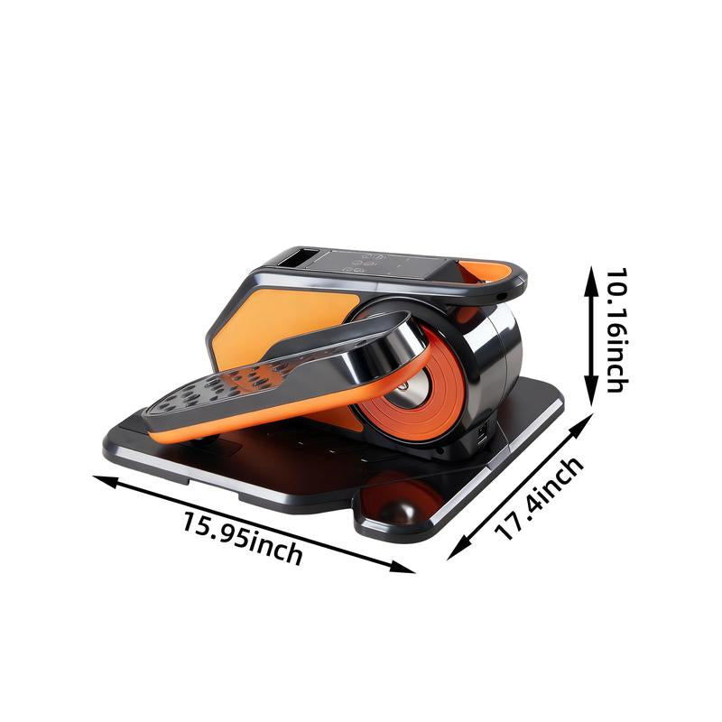 Under Desk Elliptical Machine, Electric Mini Pedal Exerciser with Remote Control & LCD Display, 12 Speed/12 Program Quiet Leg & Arm Trainer for Seniors at Home & Office